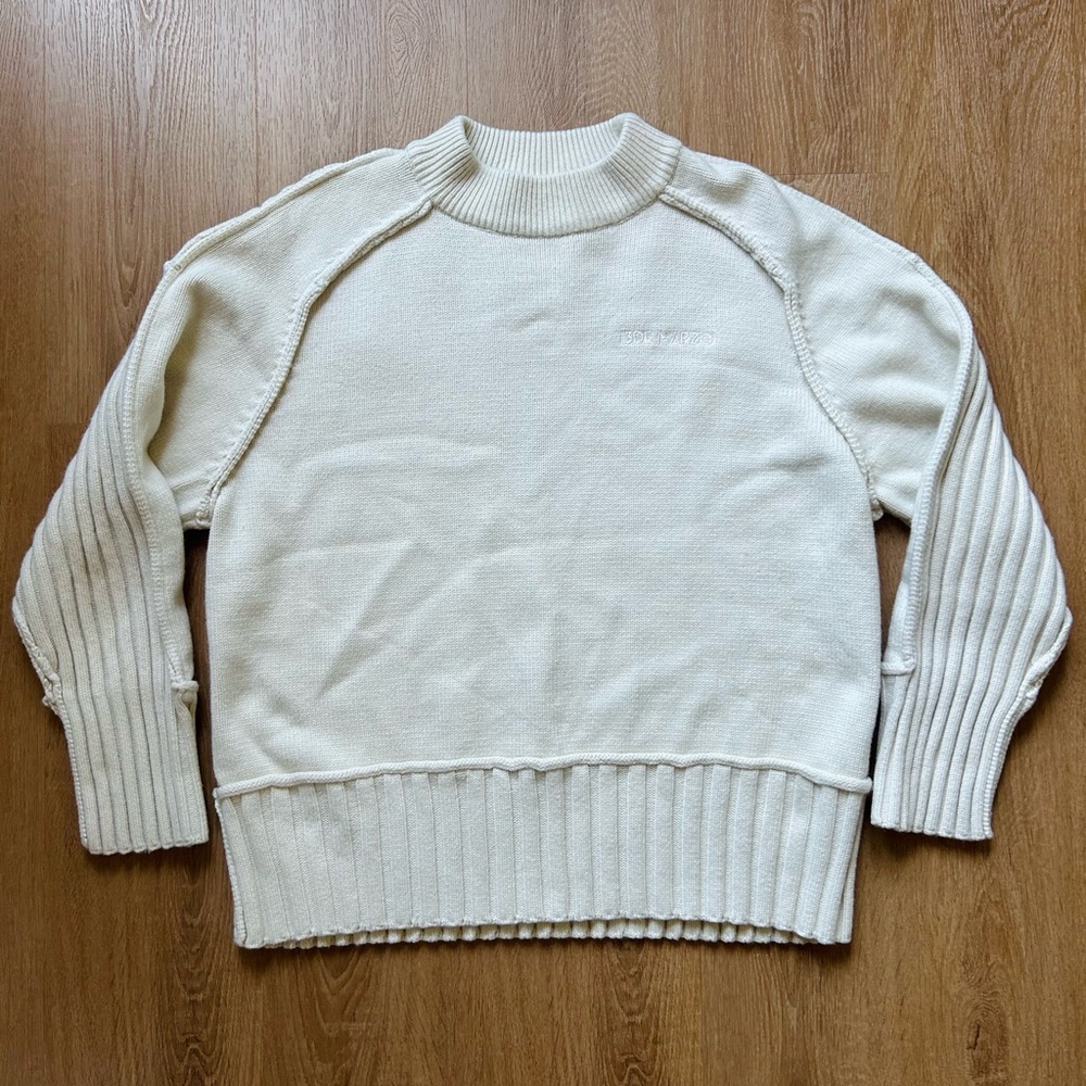 13De Marzo Sweater Beige Ribbed